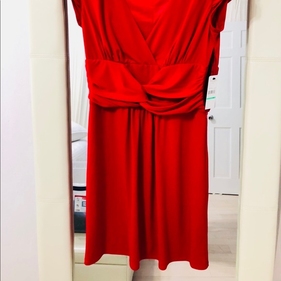 Laundry Dresses & Skirts - RED DRESS. Draped waist. Stretchy